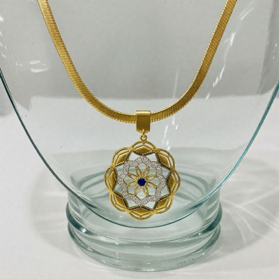 Taşlı Mandala Kolye