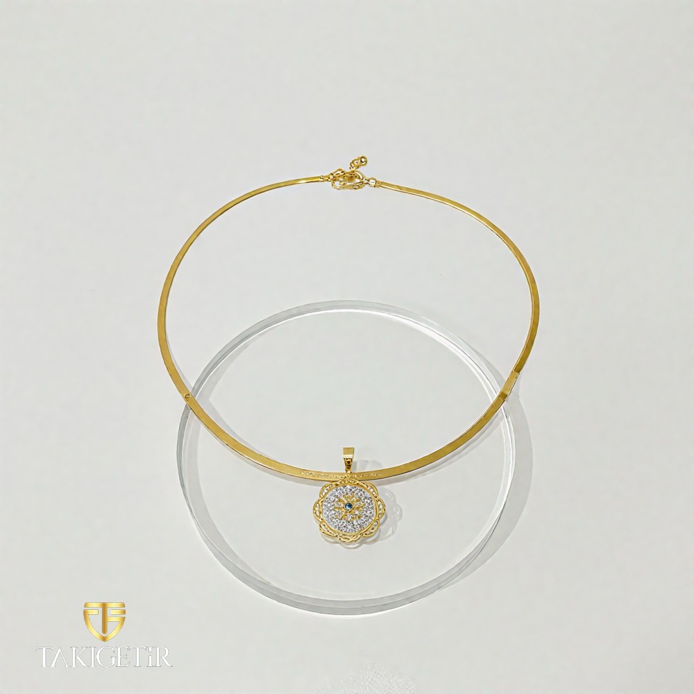 Taşlı Mandala Kolye