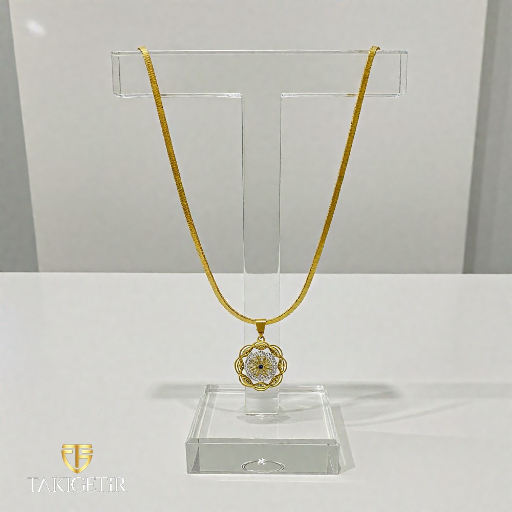 Taşlı Mandala Kolye