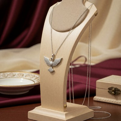 Rodyum Anka Kuşu Kolye