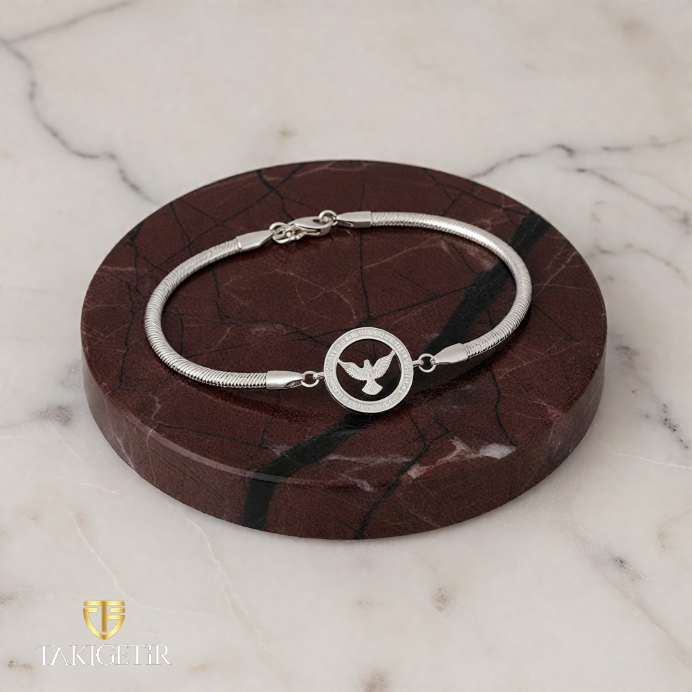 Rodyum Anka Kuşu Bileklik