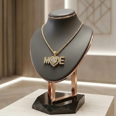 Sonsuz Aşk Kalpli İsimli Kolye