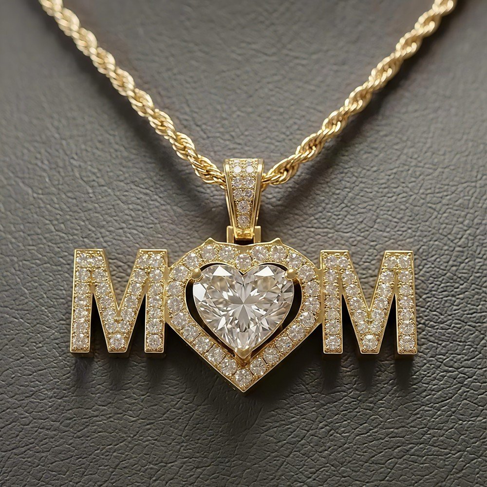 Sonsuz Aşk Kalpli İsimli Kolye