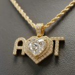 Sonsuz Aşk Kalpli İsimli Kolye