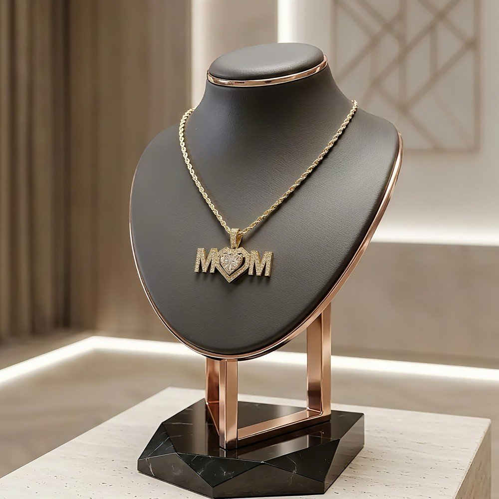 Sonsuz Aşk Kalpli İsimli Kolye