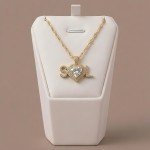 Sonsuz Aşk Kalpli İsimli Kolye