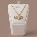 Sonsuz Aşk Kalpli İsimli Kolye